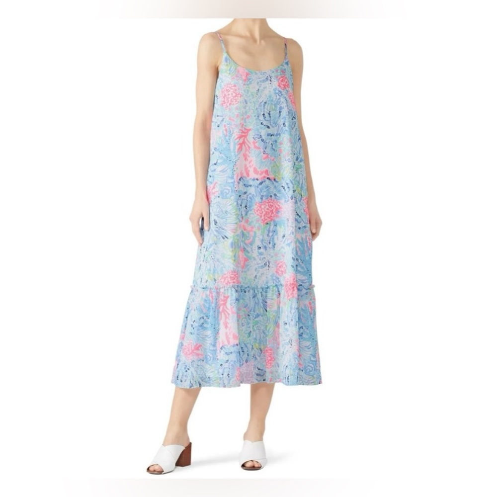Lilly Pulitzer Winni Midi / Maxi Dress Sink or Swim Small